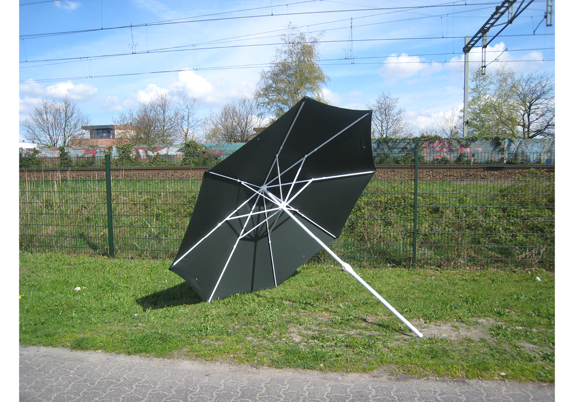 

Svejseparasol Ø 300 cm grøn med metalspyd